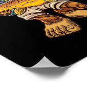 Poster Pêche de la truite Brown Pêche de la truite Bigfoo (Coin)