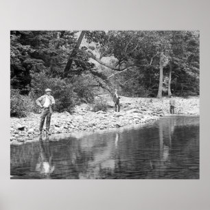 Poster Pêche du Catskills : 1890