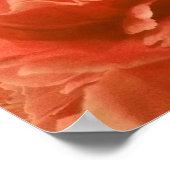 Poster Pêche élégante et art floral jaune (Coin)