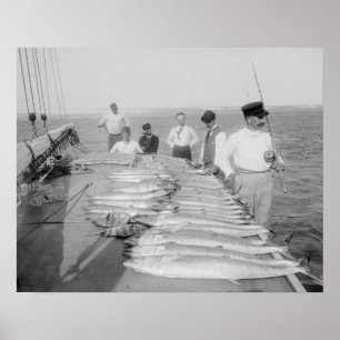 Poster Pêche en haute mer, 1894. Photo vintage