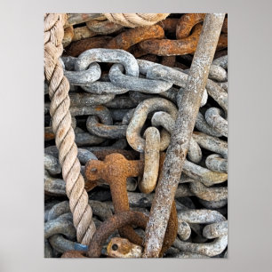 POSTER PÊCHE EN MER