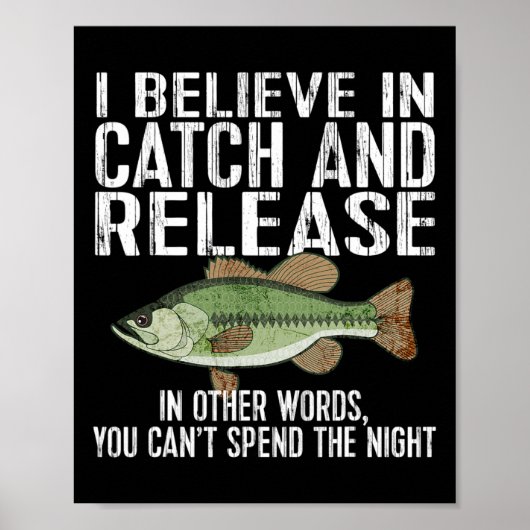 Poster Pêche Et Relâchement Drôle De Pêche (Devant)