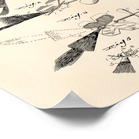 Poster Pêche Lure 1929 Brevet Art Vieux Poivre (Coin)