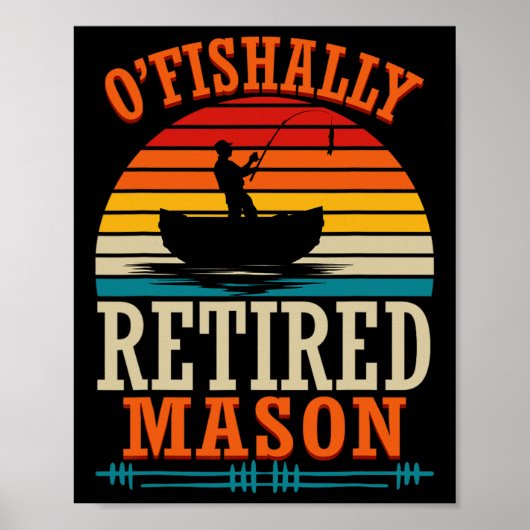 Poster Pêche O'fishally Maçon retraité (Devant)