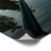 Poster Pêche par lac à Dusk Small (Coin)