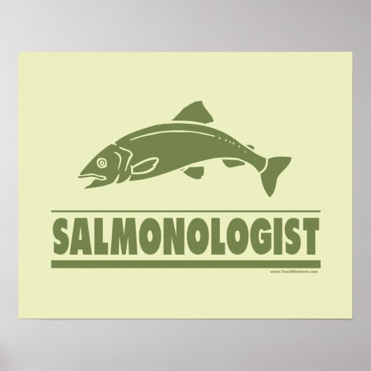 Poster Pêche saumon (Devant)