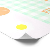 Poster Pêche Sucrée 1er Anniversaire (Coin)