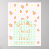 Poster Pêche Sucrée 1er Anniversaire (Devant)