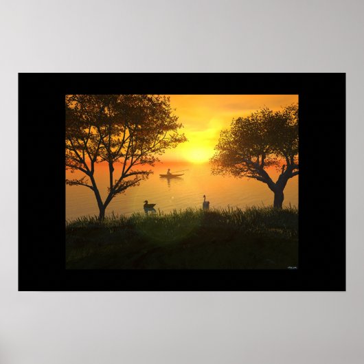 Poster Pêche terminée (Devant)