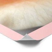 Poster Pêcher Rose Apricot Roses Fleurs Florales Photo (Coin)