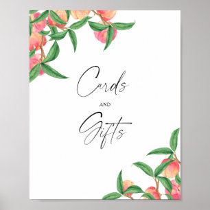 Poster Pêches - Cartes et cadeaux