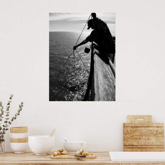 Poster Pêcheur (Cuisine)