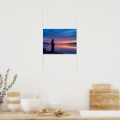 Poster Pêcheur au coucher du soleil (Cuisine)