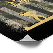 Poster Pêcheur B Caméra de pêche Camo Drapeau américain 4 (Coin)