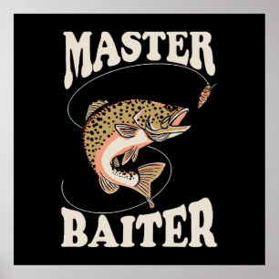 Poster Pêcheur d'appât Maître