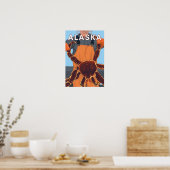 Poster Pêcheur de crabe royal - Curry, Alaska (Cuisine)