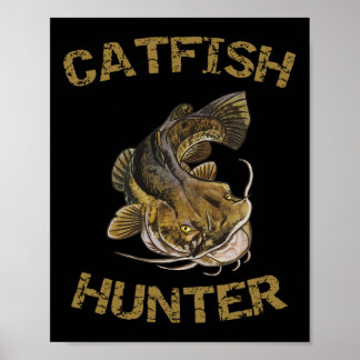Poster Pêcheur de poisson-chat Chasseur de poisson-chat P