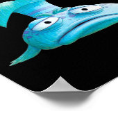 Poster Pêcheur de poisson Pot Pout drôle amateur de pêche (Coin)