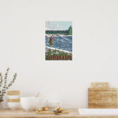 Poster Pêcheur de vol Colorado (Cuisine)