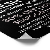 Poster Pêcheur/Femme rustique, Publicité sur le marché du (Coin)