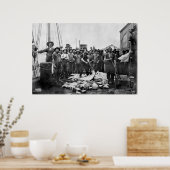 Poster Pêcheurs 1888 Puget Sound - Washington (Cuisine)