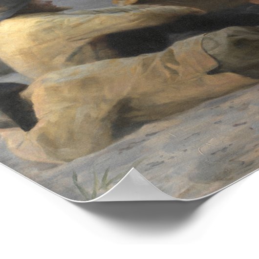 Poster Pêcheurs à Skagen Beach, P.S. Krøyer, Art (Coin)