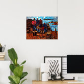 Poster Pêcheurs de homard de Marsden Hartley (Bureau à domicile)