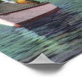 Poster Pêcheurs de homard sur le ruisseau Otter Dur au tr (Coin)