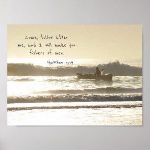 Poster Pêcheurs d'hommes Pêcheur & Bateau