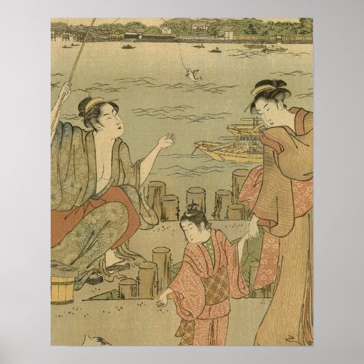 Poster Pêcheurs Japonais (Devant)