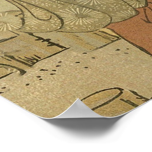 Poster Pêcheurs Japonais (Coin)