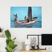 Poster Pêcheurs sur la mer de Galilée (Bureau à domicile)