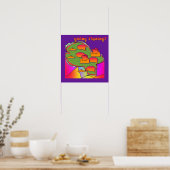 Poster Pêchez-vous ? Amusement pour Pêcheurs (Cuisine)