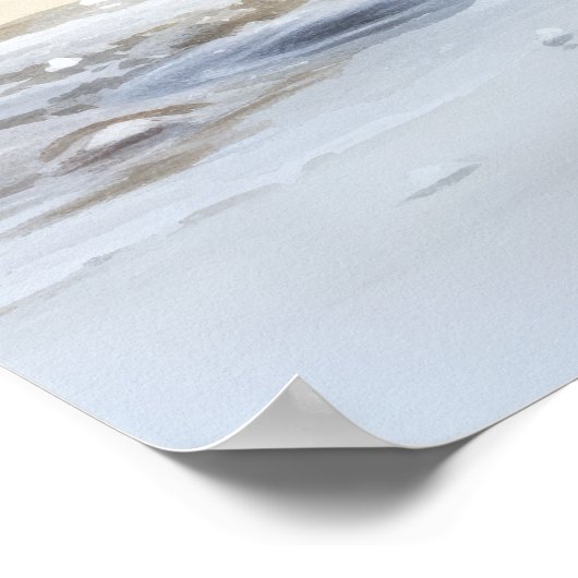 Poster Pectorale Sandpiper Oiseau Art Imprimer l'affiche (Coin)