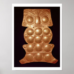 Poster Pectorale trouvée dans la rivière Sinu, pré-colomb