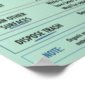 Poster pédagogique sur le nettoyage des déversemen (Coin)