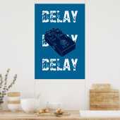 Poster Pédale de retard de guitare électrique (Cuisine)