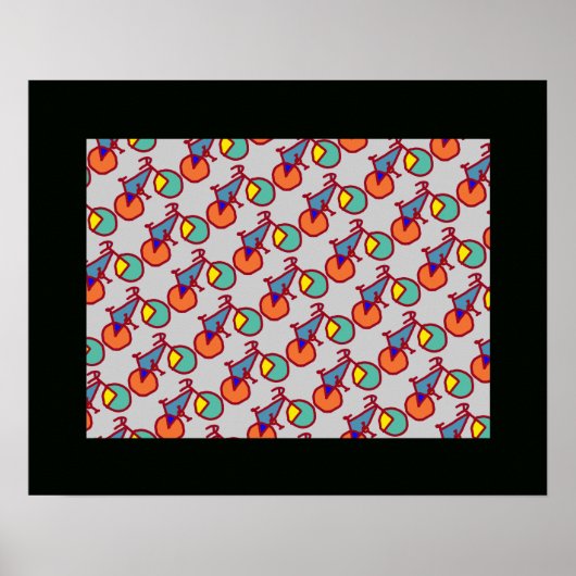 Poster pédale vélo vélo cycliste (Devant)