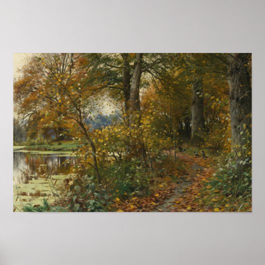 Poster Peder Monsted - La forêt de Charlottendun (Devant)