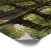 Poster Peder Monsted - Un ruisseau à travers la vallée (Coin)