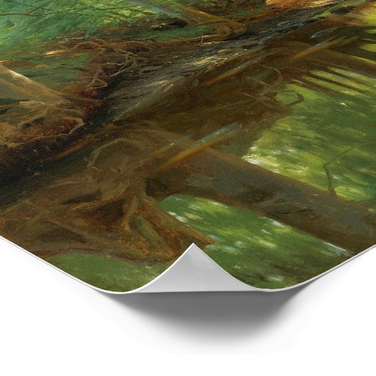 Poster Peder Mørk Mønsted Forest stream 1896 (Coin)