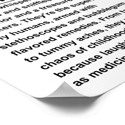 Poster Pédiatre (Coin)