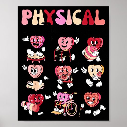 Poster Pediatric Physical Therapy Pt Pta Happy Valentine' (Devant)