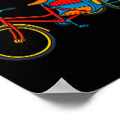 Poster Pedicab Cycle Rickshaw Bike Taxi Premium Tri-blend (Coin)