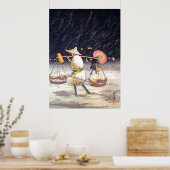 Poster Pedler dans la nuit de neige Shotei Takahashi (Cuisine)