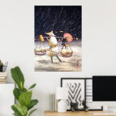 Poster Pedler dans la nuit de neige Shotei Takahashi (Bureau à domicile)