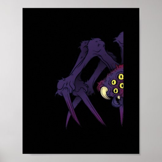 Poster Peekabo Spider (Devant)