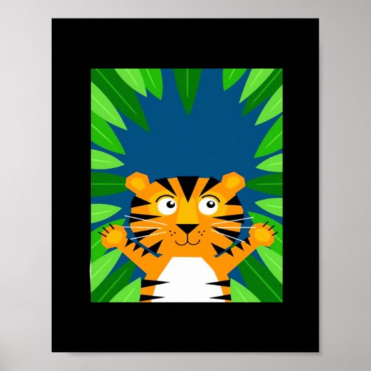 Poster Peekabo Tiger (Devant)