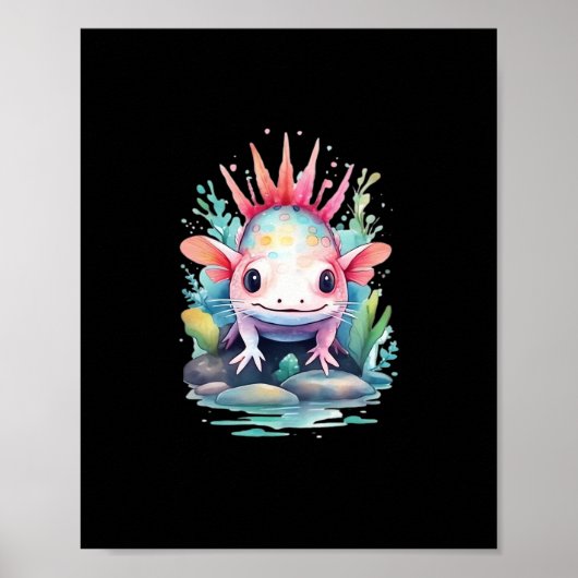 Poster Peekaboo Axolotl (Devant)