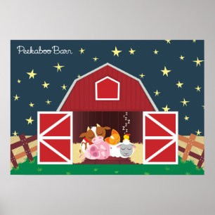 Poster Peekaboo Barn Night Landcape Group 1